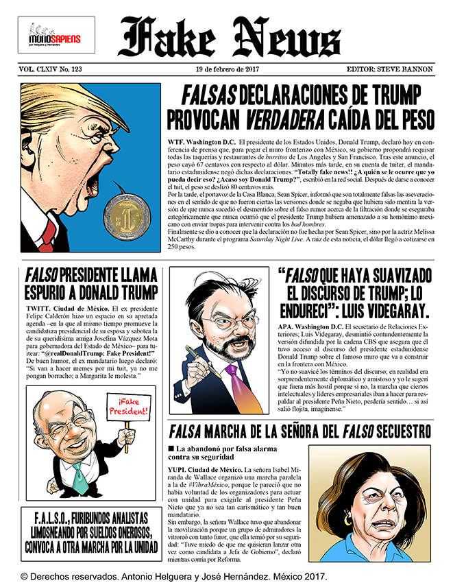 Fake News. Domingo 19 de febrero de 2017